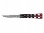 Joker JKR0595 zsebkés masni 9 cm, fekete-piros, alumínium (JKR595)