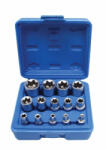 SATRA E-torx dugókulcs készlet E4-E24 1/4″, 3/8″, 1/2″ 14 részes (S-P14ES)