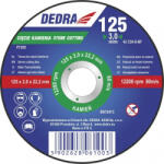 Dedra vágókorong 125x3.2x22.2 mm kőhöz konvex (F1352)