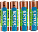 Extol elem készlet 4 db 1, 5 V AA (LR6) hosszú étettartam (42011)