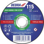 Dedra vágókorong 125x3x22.2 mm kőhöz lapos (F13424)