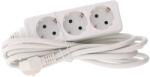  Prelungitor WELL, 3 prize Schuko, 7 m, cablu 3x1, 5 mm2, alb