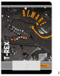 Belmil Dinó - Belmil T-Rex 2. osztályos füzet, 40 lapos, A/5 (PRI_2025_LCBC1077_trex_2o)