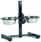  Beeztees Bowl fekete állvány rozsdamentes acél tálakkal 2x810ml (8712695066583)