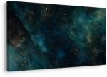 Dovido Tablou galaxie turcoaz cu accente aurii - 30x20