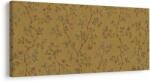 Dovido Tablou model botanic decorativ pe auriu - 140x70
