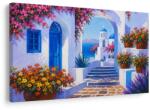 Dovido Tablou colț mediteranean cu dom albastru - 150x100