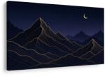Dovido Tablou munți nocturni sub lună - 150x100
