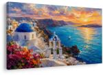 Dovido Tablou coasta din Santorini la apus - 30x20