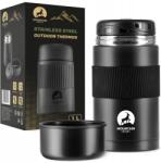 Mountain Goat Rozsdamentes Acél Uzsonnás Termosz Ételtároló Thermo 1L (Termos Na Żywność BLACK)
