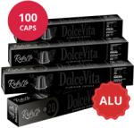 Dolce Vita Ristretto Aluminium Nespresso kávékapszula Tube 10x 10db (100 db) Dolce Vita