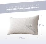 CEDA HOME Perna cu spuma cu memorie maruntita TENCEL CONFORT, 50X70cm, Husa detasabila si lavabila din fibre Tencel, Fermitate/Inaltime reglabila