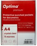 Optima File protectie cristal, A4, 75 microni, 100 buc/set, OPTIMA Premium (OP-503107500)