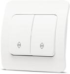 Elbi Intrerupator dublu cap scara 10A alb mat Jazz (EL0072880)