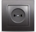 Elbi Priza fara contact de protectie 16A fume Zena (EL0011952)