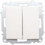Elbi Intrerupator dublu 10A alb Zena (EL0014841)