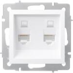 LEZARD Priza date dubla RJ45 Cat6e alba Vesna (EL0090468)