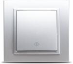 Elbi Intrerupator cap scara 10A gri metalizat Zena (EL0011991)