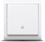 OVIVO Intrerupator cu revenire aparent alb 10A Nivo (EL0044357)