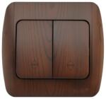 Elbi Comutator cap scara dublu 10A, nuc inchis, Zirve (EL0000150)