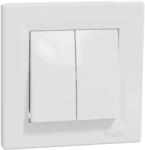 Schneider Electric Intrerupator dublu 10A alb Asfora (EL0055733)