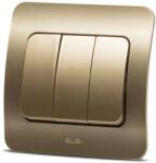 Elbi Intrerupator triplu 10A titan Jazz (EL0072945)