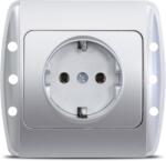 Elbi Priza Schuko 16A gri metalizat Zirve (EL0002551)