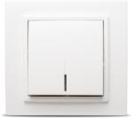 Elbi Intrerupator simplu cu LED 10A alb Zena (EL0011923)