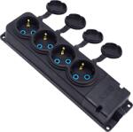 Bylion Grup 4 prize cauciuc IP44 negru 16A (EL0084599)
