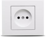 OVIVO Priza simpla fara impamantare 16A alba Grano (EL0044279)
