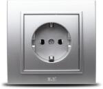 Elbi Priza Schuko 16A gri metalizat Zena (EL0012004)