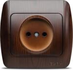 Elbi Priza fara contact de protectie 16A nuc inchis Zirve (EL0000154)