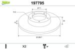 VALEO Disc frana VALEO 197795 (197795)