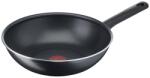 Tefal Tigaie wok Tefal Day By Day B56419AZ, 28 cm, invelis antiaderent Titanium, indicator Thermo-Signal, , negru (B56419AZ)