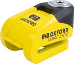 Oxford Antifurt moto/blocator disc Oxford Quartz XD10, galben/negru (LK209)