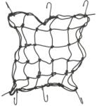 Oxford Plasa de marfa pentru calatorie si bagaje OXFORD culoare negru (6 carlige) (OX663)