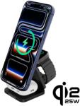 CubeNest Qi2.2 Încărcător magnetic wireless pliabil 3 în 1 SQ312 Ultra negru (3109-2)