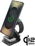 CubeNest Qi2.2 Încărcător magnetic wireless 3 în 1 SQS314 Pro Samsung Watch (3135)