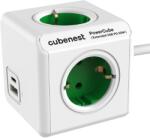 CubeNest PowerCube Extended USB A+C PD 20 W 1, 5 m verde (3514)