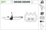 VALEO Mecanism actionare geam VALEO 850498 (850498)