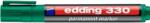edding Marker permanent Edding 330, varf retezat 1-5 mm, verde (ED3304)