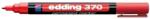 edding Marker permanent Edding 370, corp plastic, varf rotund, 1 mm, rosu (ED3702) - forit