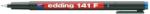 Edding Marker permanent Edding OHP 141F, corp plastic, varf rotund, 0.6 mm, albastru (ED1413)