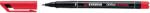 STABILO Marker permanent, Stabilo Universal OHP 842, corp plastic, varf rotund, 0.7 mm, rosu (SW84142) - forit