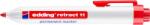 edding Marker permanent edding retract 11, corp din plastic, varf rotund, 1.5-3 mm, rosu (ED011002)