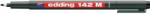 edding Marker permanent Edding OHP, 142M, corp plastic, varf rotund, 1 mm, negru (ED1421) - forit