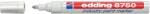 edding Marker permanent Edding 8750, cu vopsea, corp aluminiu, varf rotund, 2-4 mm, alb (ED875049) - forit