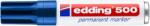 edding Marker permanent Edding 500, corp metalic, varf retezat 2-7 mm, albastru (ED5003) - forit