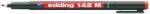 edding Marker permanent Edding OHP 142M, corp plastic, varf rotund, 1 mm, rosu (ED1422) - forit