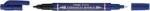 Pentel Marker permanent Pentel TWIN TIP 0.3/1.2 mm albastru, rezistent, durabil, cerneala rezistenta la apa (PE106117)